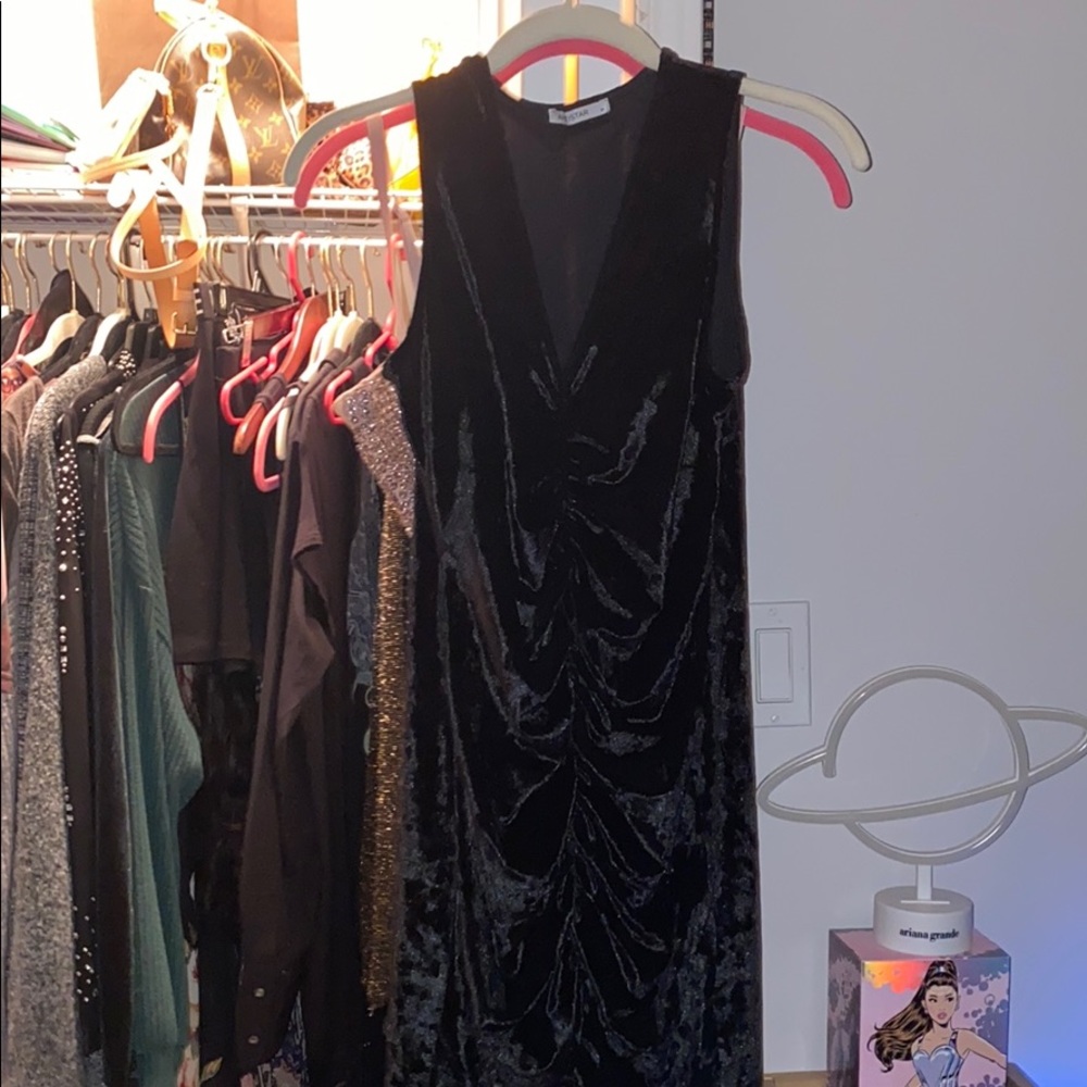 Black dress velvet